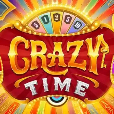 Crazy Time slot logo by Evolution at Lex Casino