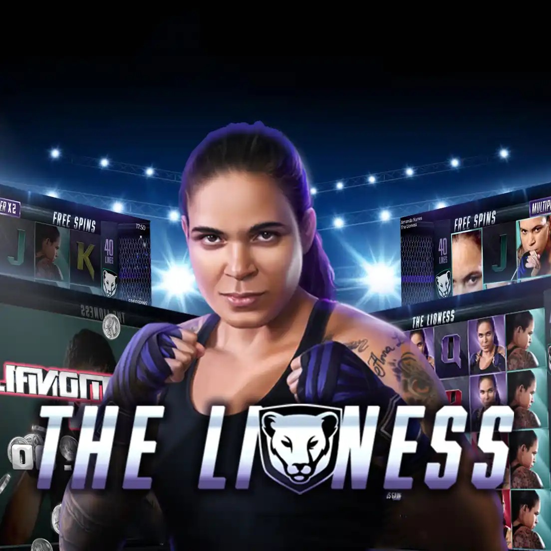 The Lioness slot logo by MGA Games at Lex Casino